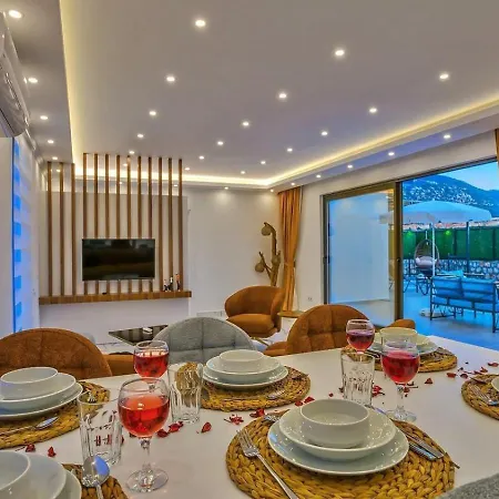 Villa Bezirgan 2 Bedroom Secluded With Private Pool Hot Tub Kalkan