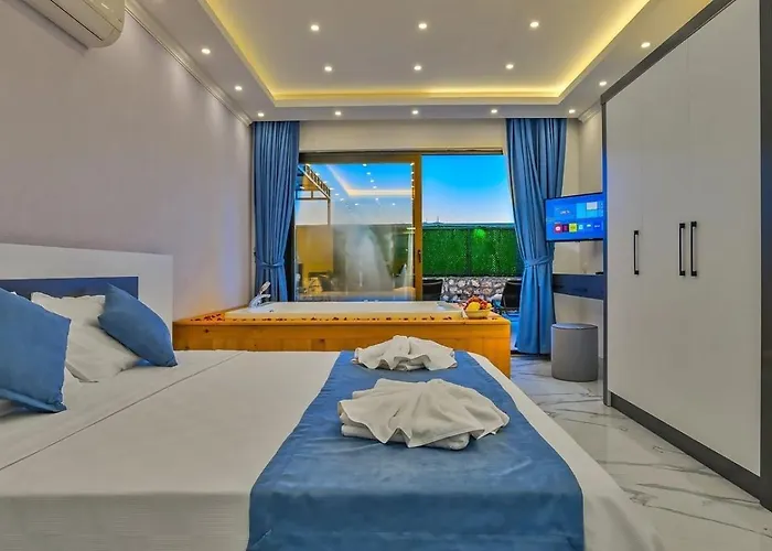 Villa Bezirgan 2 Bedroom Secluded With Private Pool Hot Tub Kalkan
