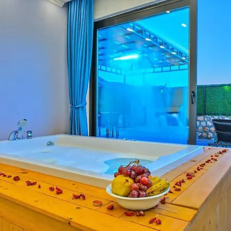 Bezirgan 2 Bedroom Secluded With Private Pool Hot Tub Villa Kalkan